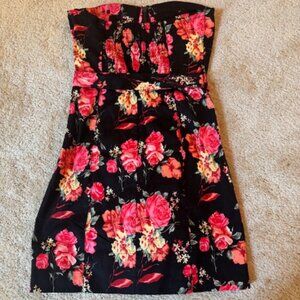 Papaya Floral Short Sundress Size S NWT